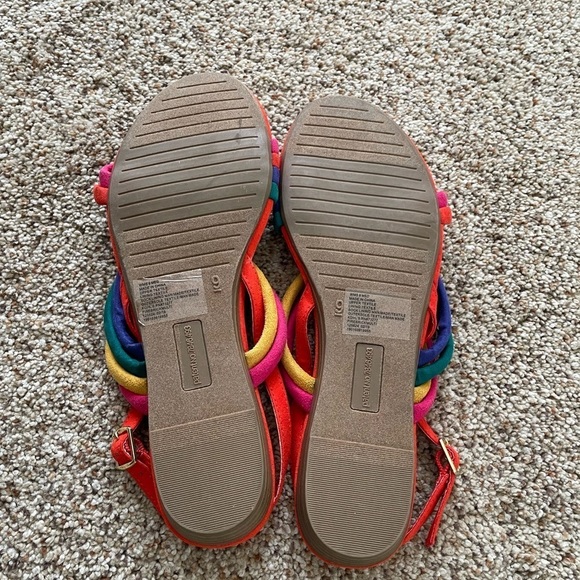 SO brand rainbow strap sandal Size 9 - Picture 6 of 8